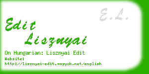 edit lisznyai business card